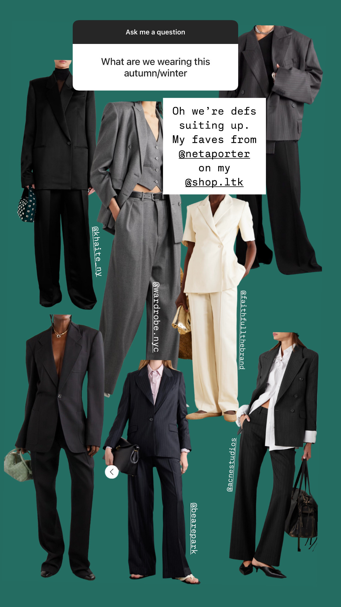 Oh we're defs suiting up this Autumn/Winter🙌🏻 

 #LTKaustralia