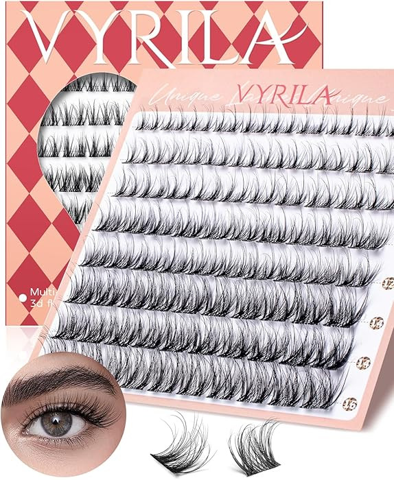 Lash Clusters 0.05mm PBT Fiber Eyelash Clusters, 0.1mm Superfine Invisiband D Curl Diy Lash Exten... | Amazon (US)