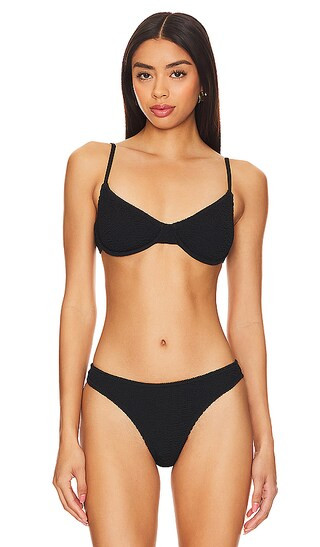 Gracie Balconette Top in Black Eco | Revolve Clothing (Global)