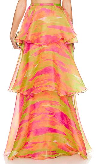 Faari Skirt in Aquarelle Pink | Revolve Clothing (Global)