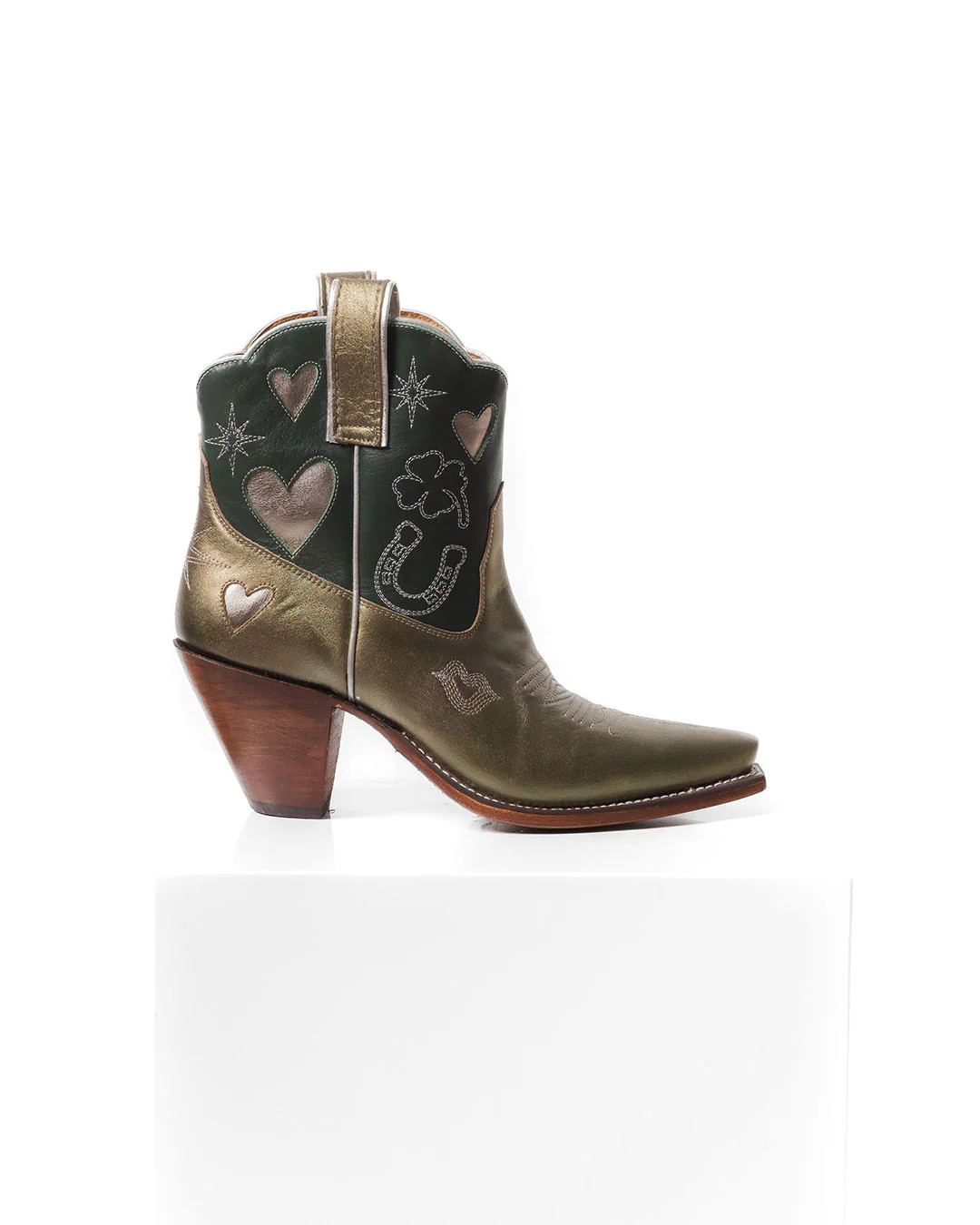 Lucky Bootie - Olive/Forest Moss | Women's Cowboy Boots | Besita Boots | Besita Boots