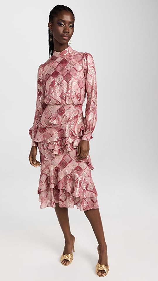 Saloni Isa Ruffle Dress | SHOPBOP | Shopbop
