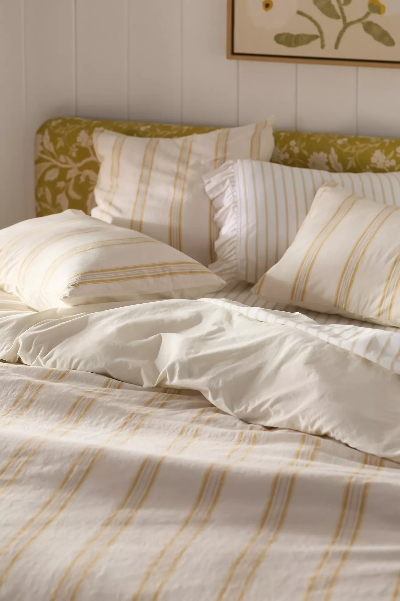 Linen Cotton Yarn Dyed Duvet | Anthropologie (US)