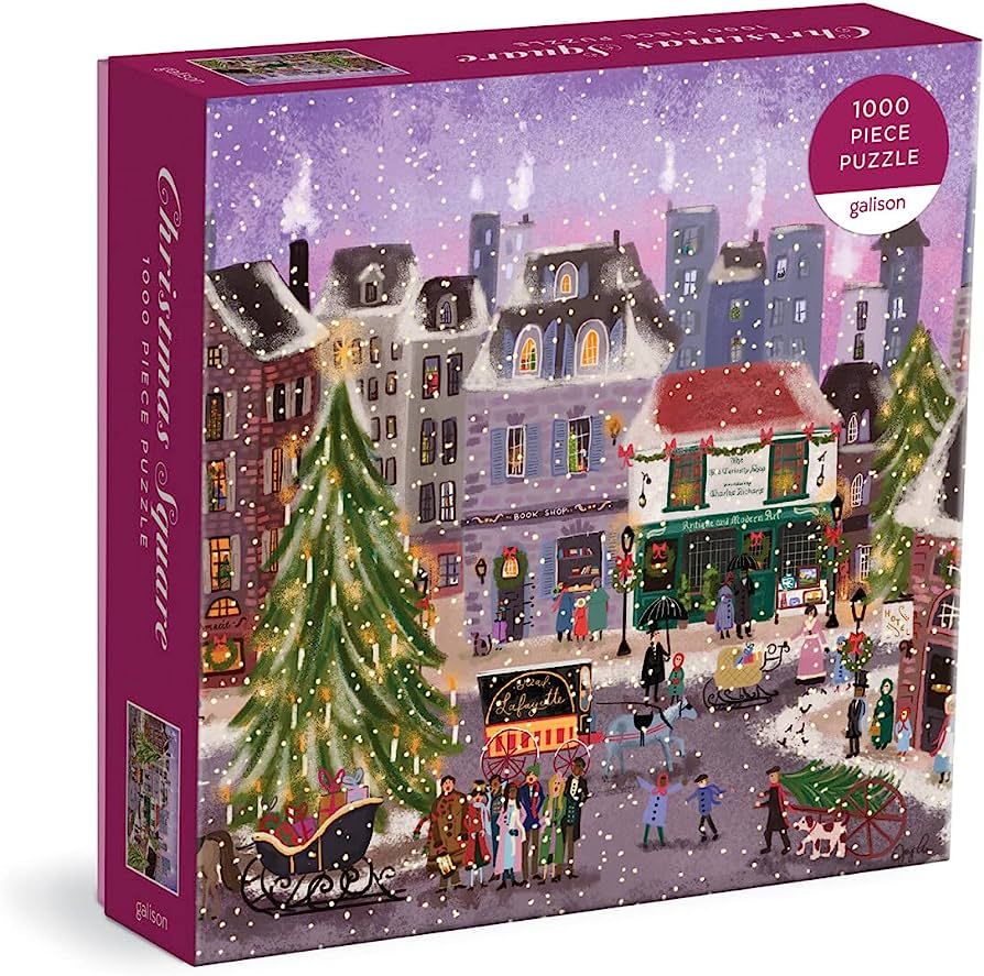 Christmas Square 1000 Piece Puzzle in Square Box from Galison - Holiday Puzzle for Adults with Be... | Amazon (US)