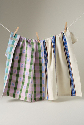 Margot Jacquard Dish Towel, Set of 2 | Anthropologie (US)