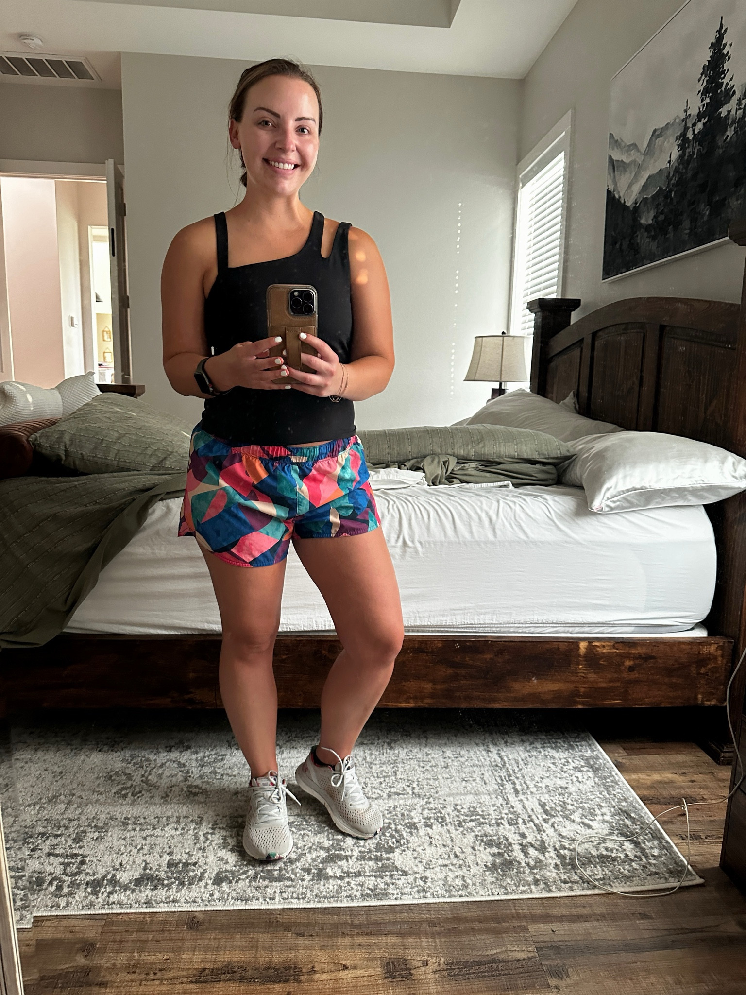 Workout mirror selfie! Can’t find the exact links for these, but definitely linked some similar options for ya! 😊 

#LTKWorkout #outfit

#LTKActive #LTKFitness #LTKFindsUnder50