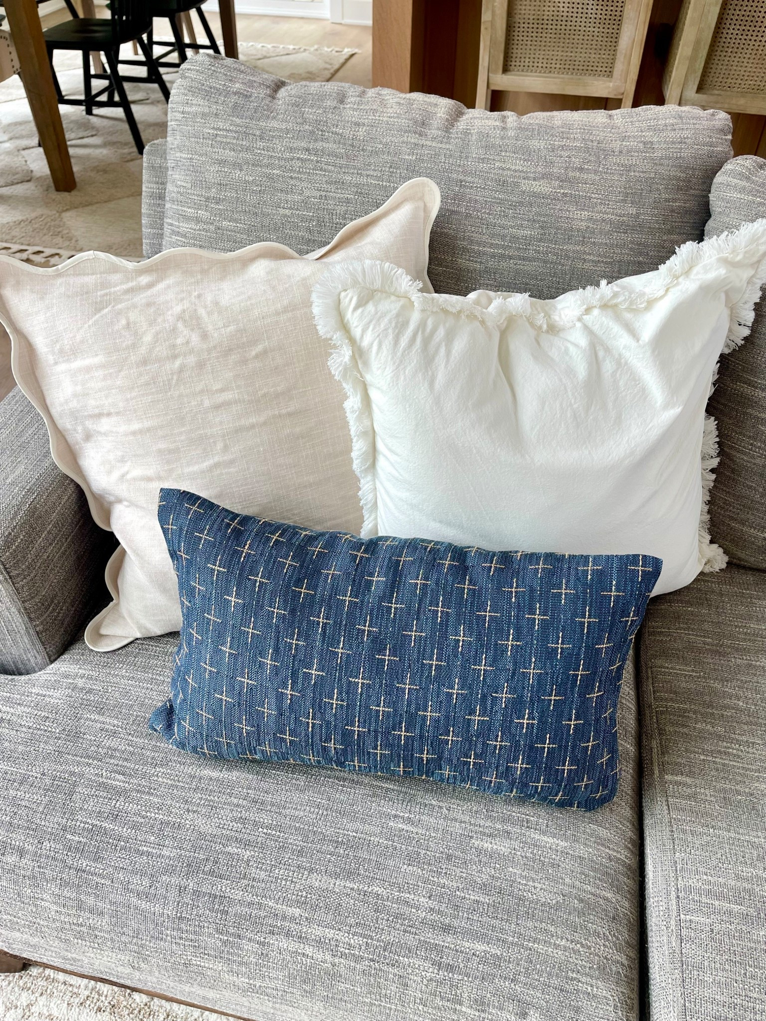 4th of July Summer throw pillow covers! White, neutral and shades of blue! 

#LTKSeasonal #LTKHome