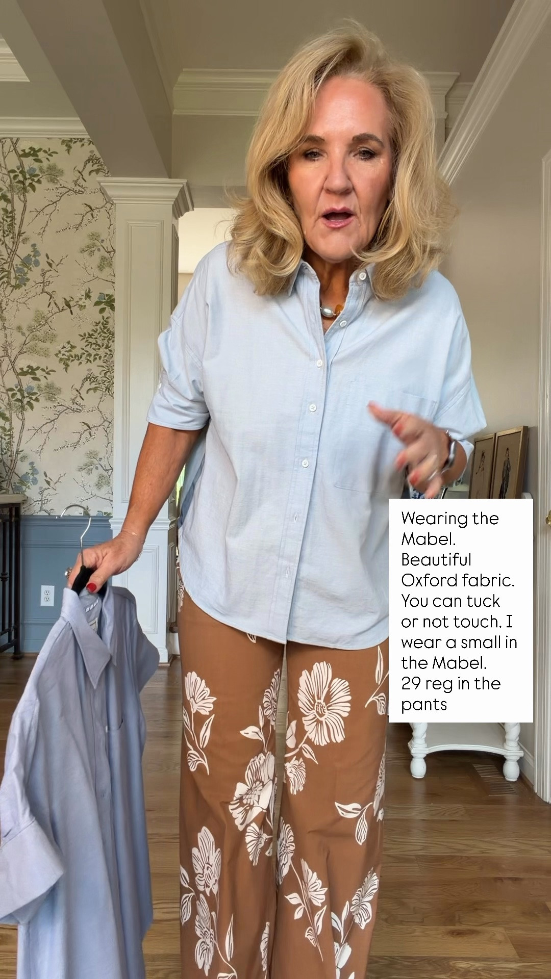 I’m wearing the Mabel blouse you can tuck or not tuck this one. I’m wearing a small regular.
Pants I am wearing a size 29 regular and I need a heel with them

#LTKOver40 #LTKootd #LTKMidsize