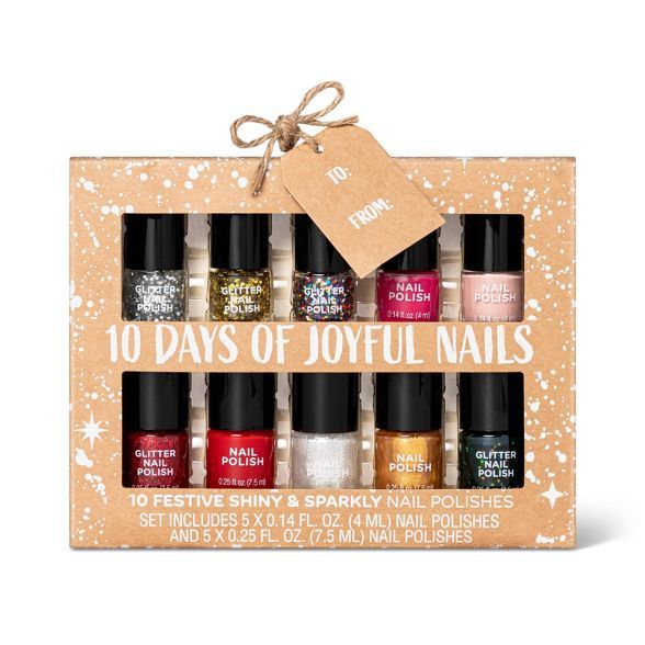 Nail Polish Holiday Gift Set 1 - 10pc | Target