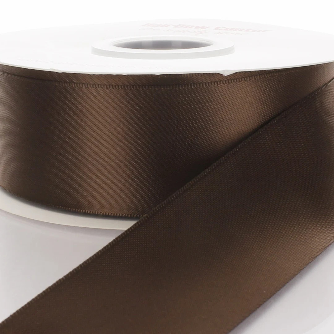 Brown Double Face Satin Ribbon Choose Width / Length - Etsy | Etsy (US)