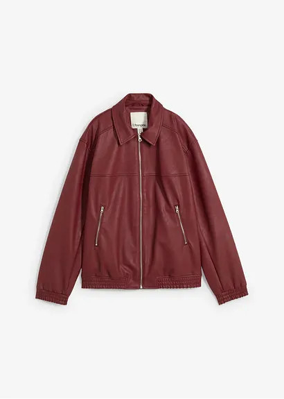 Oversize Lederimitat-Jacke | Bonprix DE