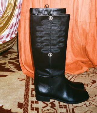 Gianni Bini x Hadley Greene Roch Leather Band Jacket Riding Boots | Dillard's