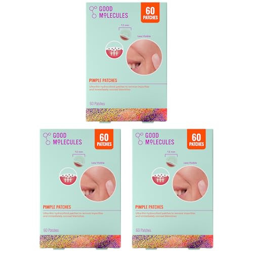 Good Molecules Pimple Patches, Hydrocolloid Patches, 180 Count (60 x 3) | Amazon (US)