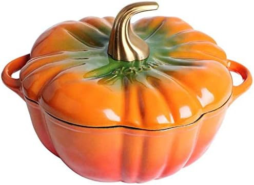 Enameled Cast Iron Dutch Oven, Non Stick Pan, Pumpkin Stew Soup Stock Pot Casserole, Nederlands C... | Amazon (US)