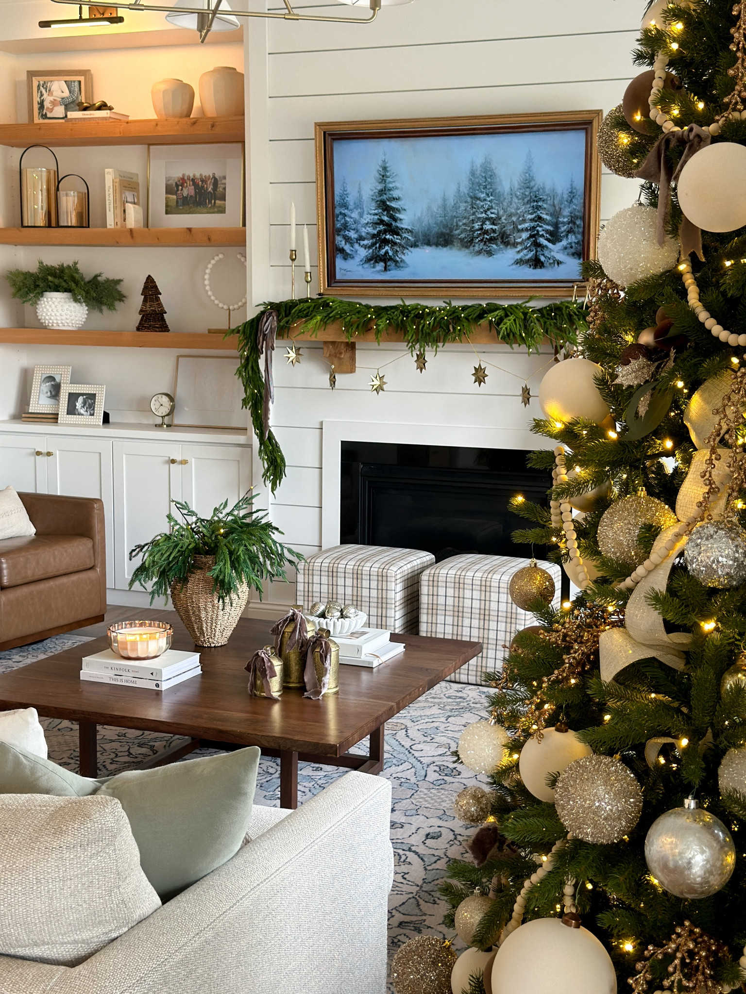 Christmas decor, Christmas mantle, Christmas tree, holiday decor, ornaments, ruggable rug, ottoman cube, Chita living, Henry swivel chair 

#LTKHoliday #LTKSeasonal #LTKHome