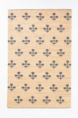 Flatwoven Erin Gates Floral Jute Rug | Anthropologie (US)