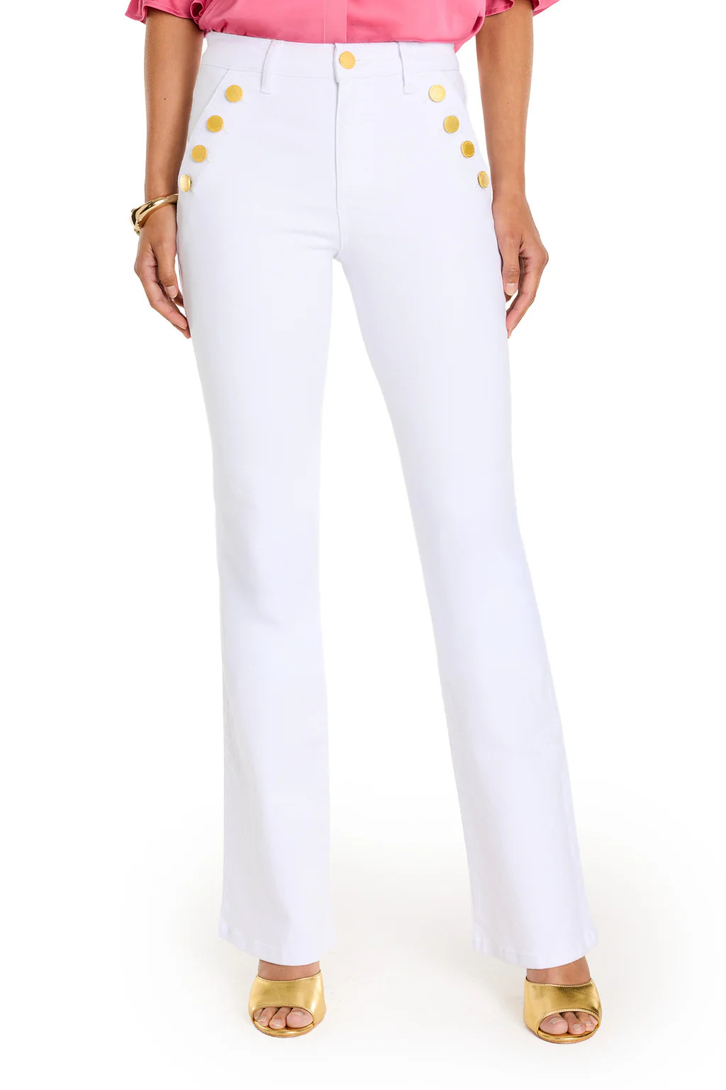 Allegra Bootcut Jean - White | The Noli Shop