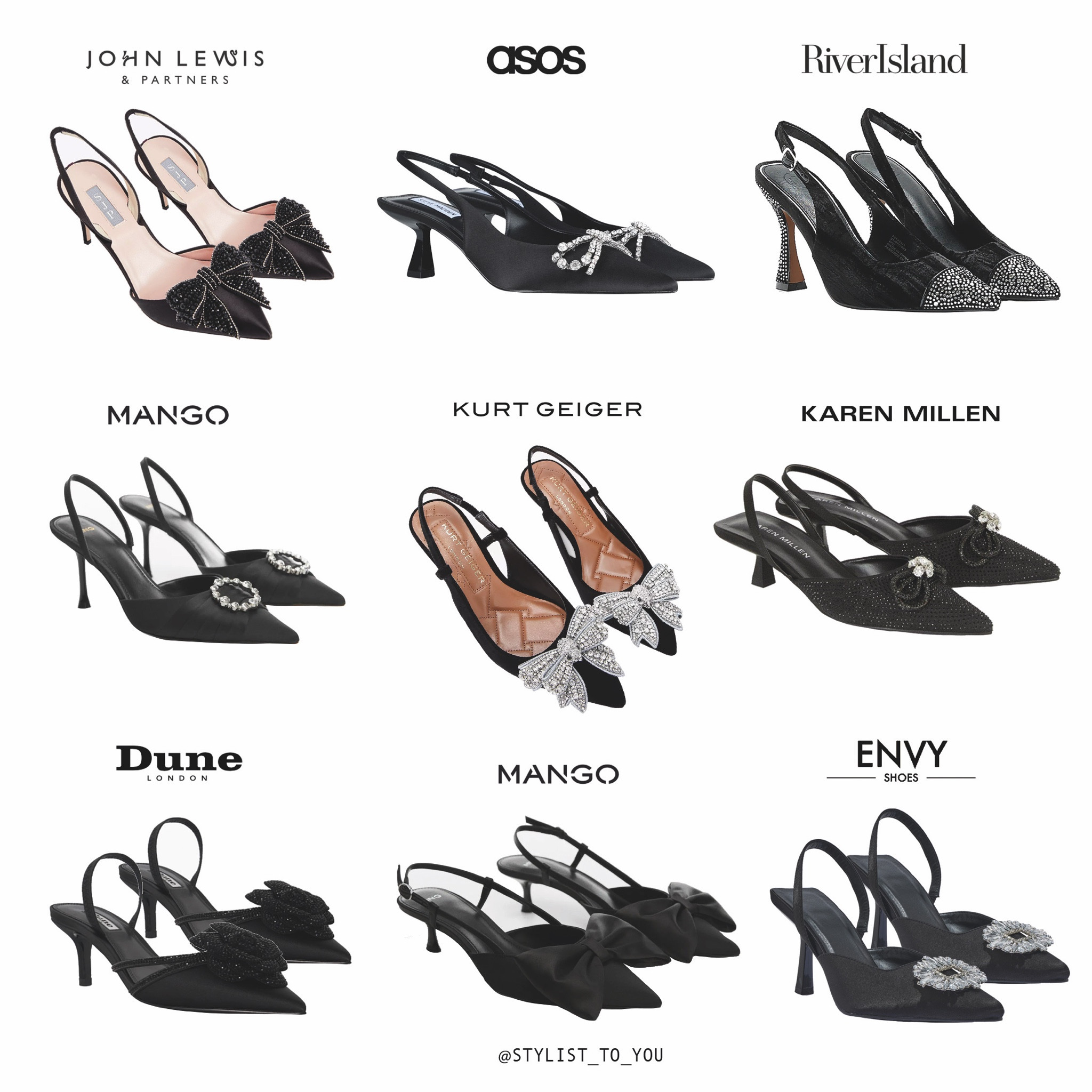 Embellished slingback pointed heels are the hottest shoes this season and perfect for the upcoming party szn. Here are some of the best ones out there 🖤 👠 

🗝️ style styling black court shoe slingback heels bow diamanté brooch pointed toe stiletto it shoe metallic sparkle shine Xmas Christmas party going out occasion occasionwear luxury high end high street budget save splurge embellished jewel silver 

#LTKshoecrush #LTKeurope #LTKparties