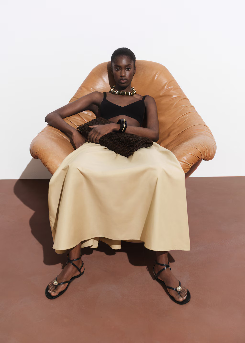 Leather strap sandals with metallic detail - Women | MANGO USA | Mango (US/MX/AU)