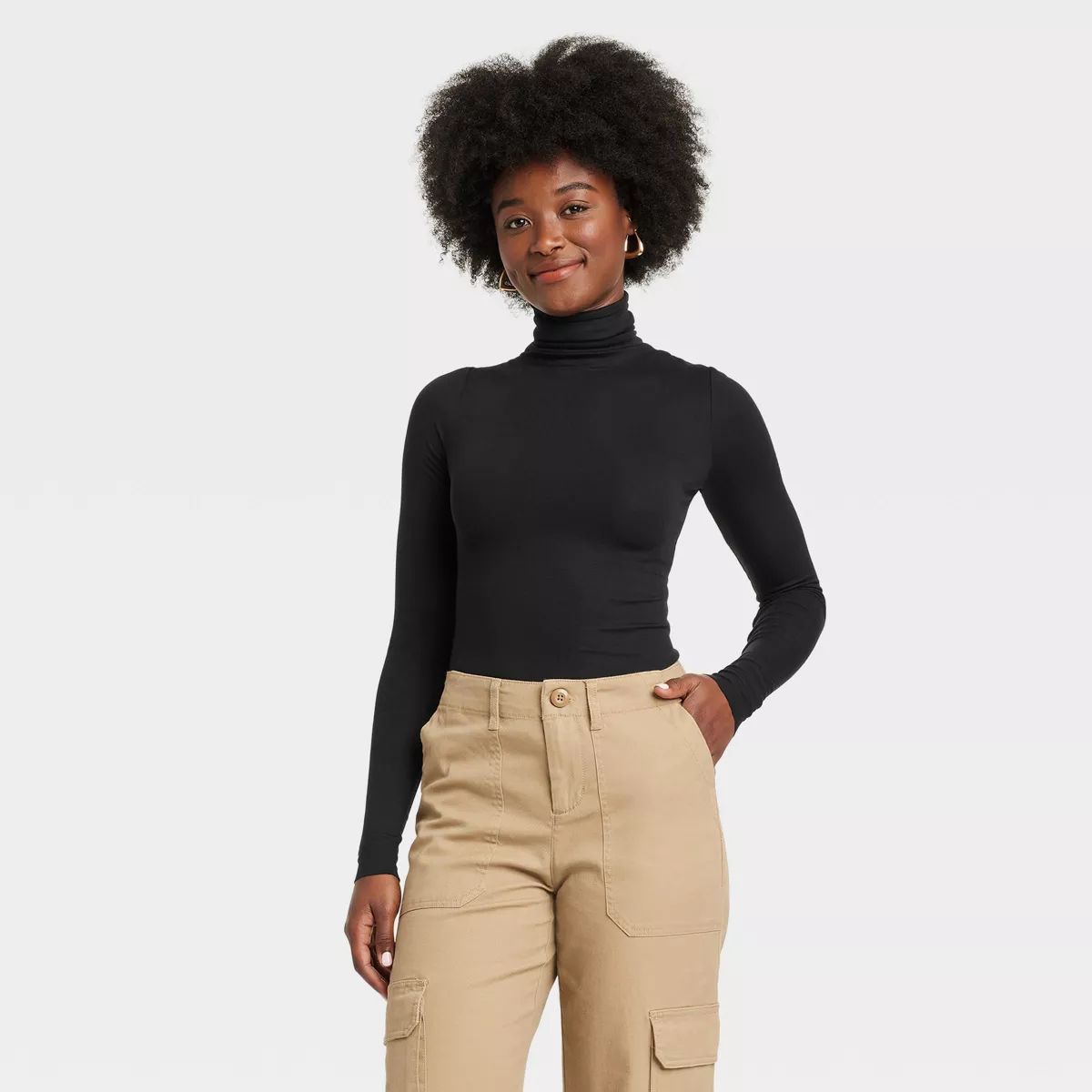 Women's Long Sleeve Featherweight Turtleneck - Universal Thread™ | Target