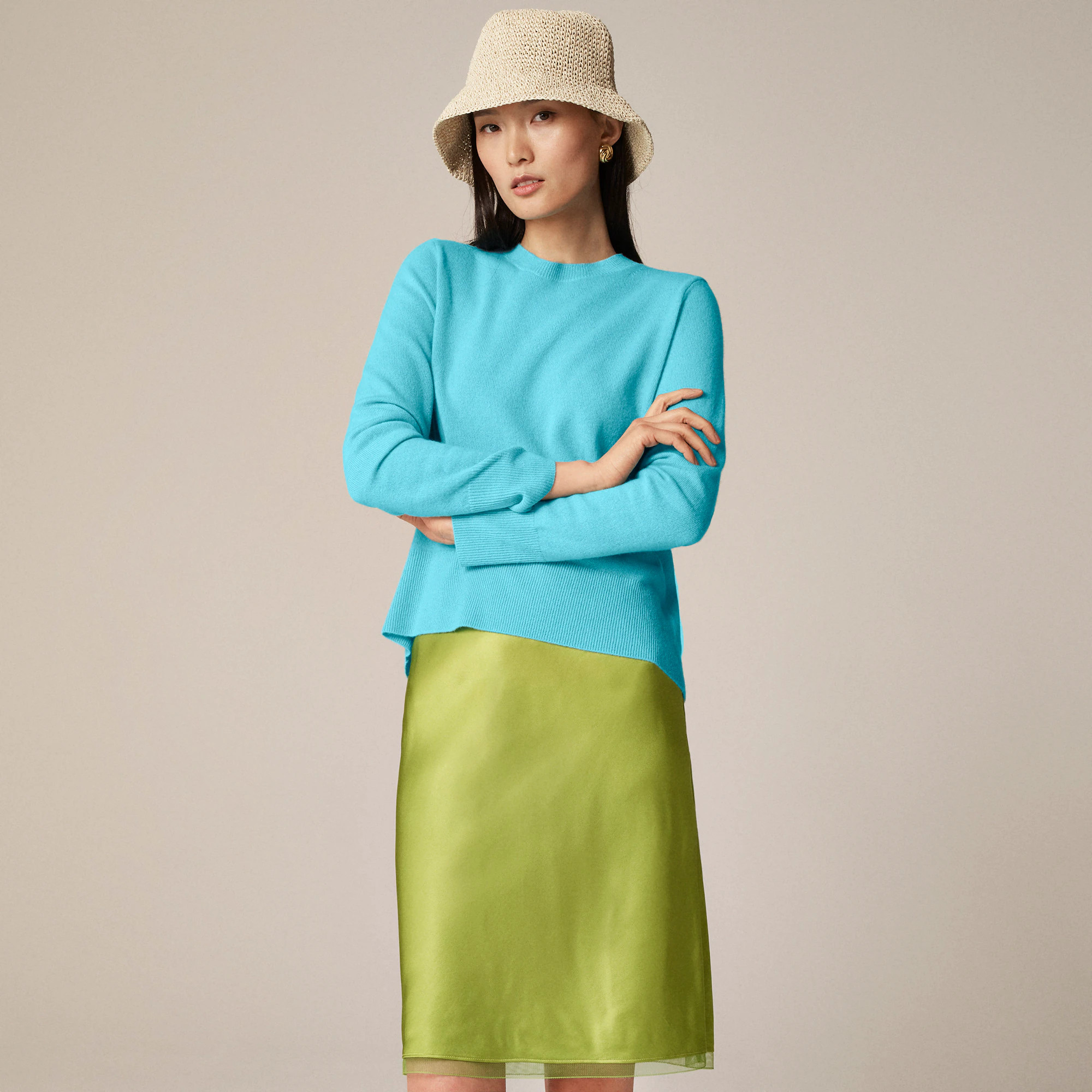 Cashmere classic-fit crewneck sweater | J. Crew US