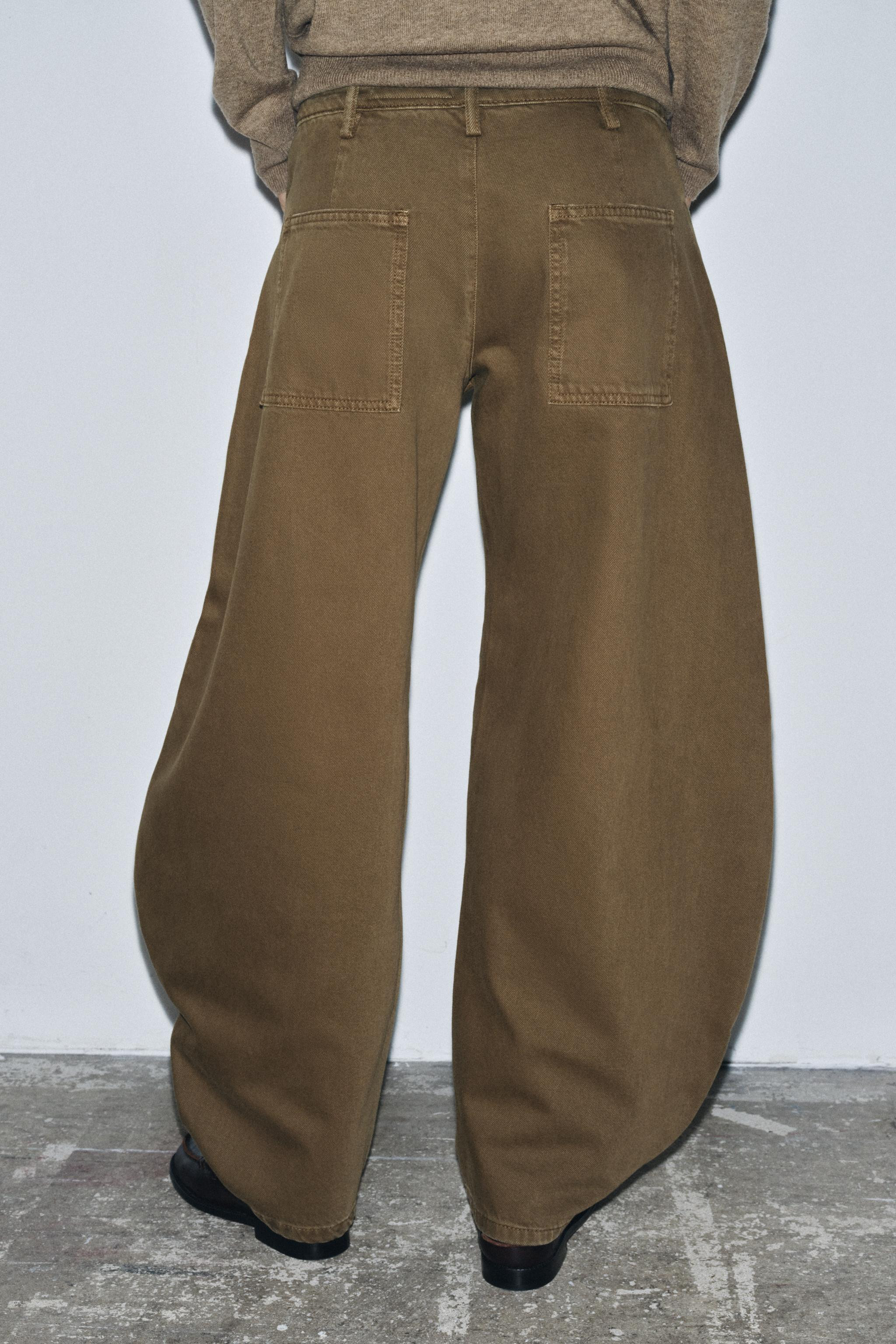ZW COLLECTION MID-RISE BARREL JEANS | Zara US