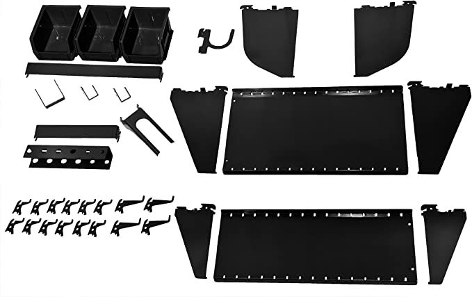 Wall Control KT-400-WRK B Slotted Tool Board Workstation Accessory Kit for Wall Control Pegboard ... | Amazon (US)