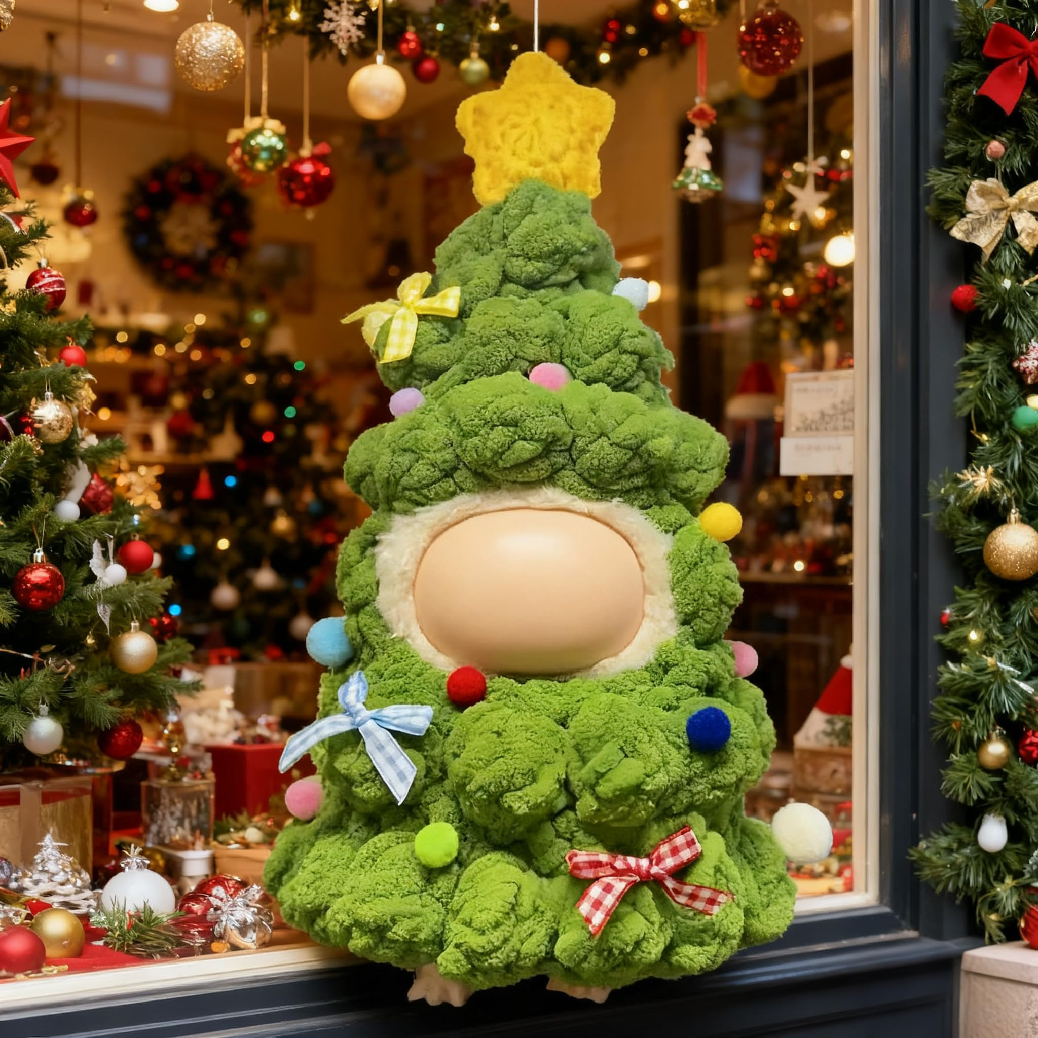 Christmas Clothes for LABUBU 17cm Doll (NO Doll), Handcrafted One-Piece Christmas Tree Outfits - ... | Amazon (US)