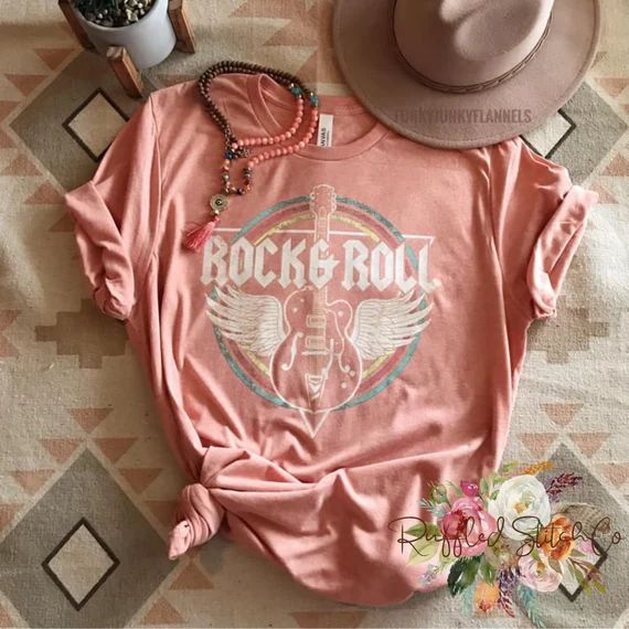 Rock & Roll Tee Shirt | Etsy (US)