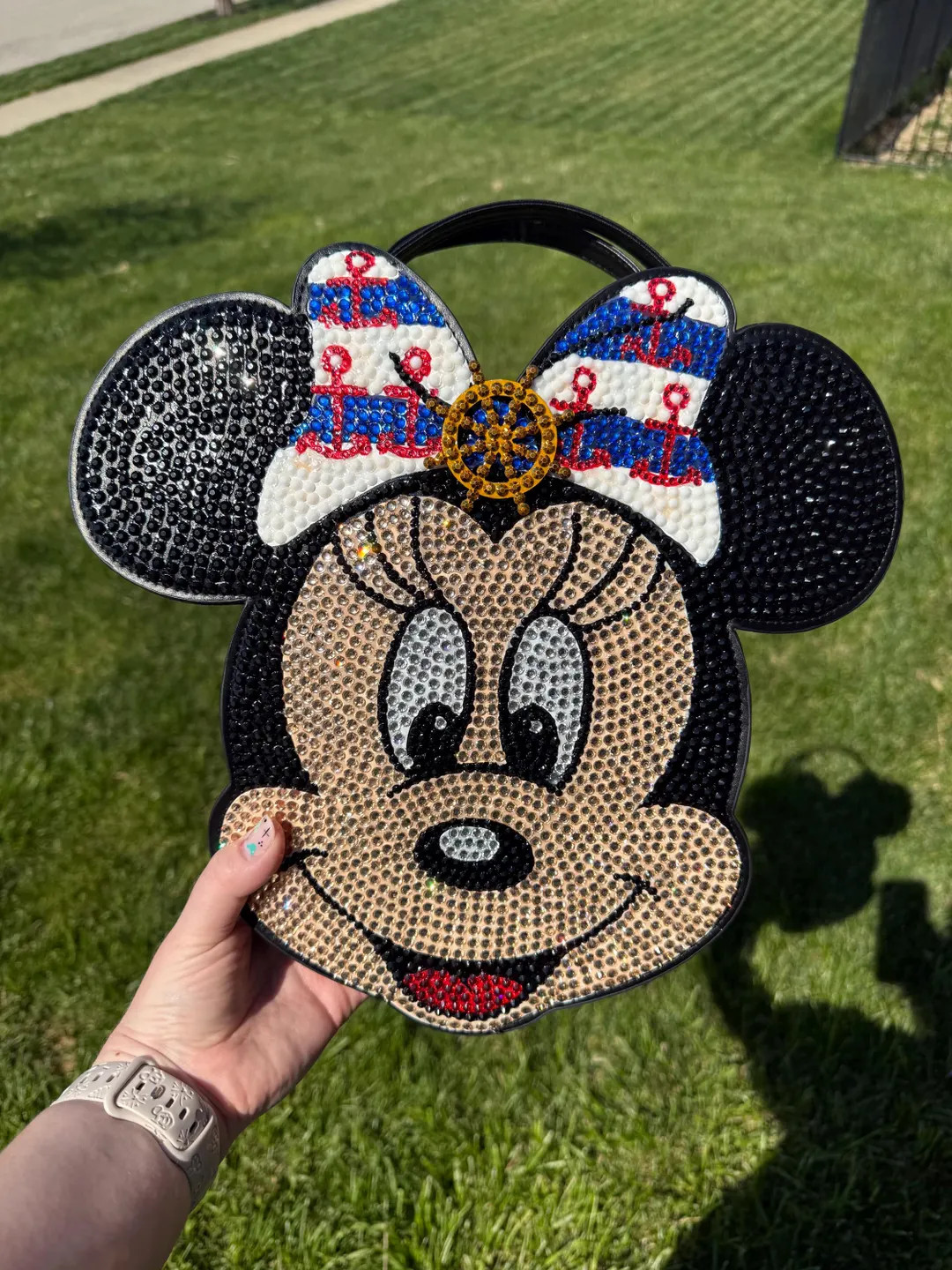 Disney Cruise Inspired Minnie Mouse Bling Crossbody Bag | Etsy (US)