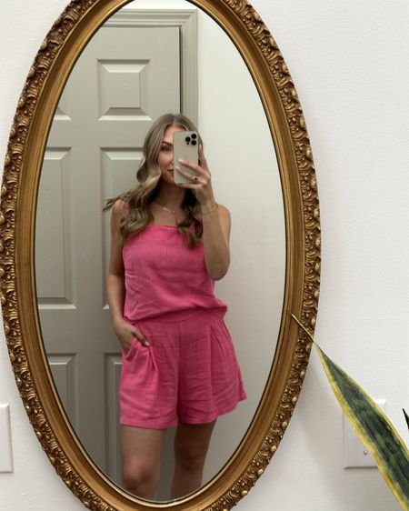 This Amazon outfit comes as a set and is very affordable. I love its quality—you can easily dress it up or down! I'm wearing a size medium.

Spring Outfit
Memorial Day Outfit
Summer Outfit
Travel Outfit
Moreewithmo

#LTKParties #LTKWorkwear #LTKFindsUnder50