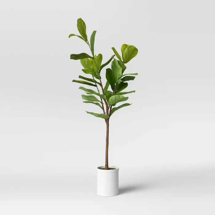 72" Artificial Fiddle Leaf Tree in Pot - Threshold™ | Target