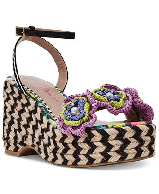 Women's Marabela Macrame Platform Wedge Sandals | Macy's