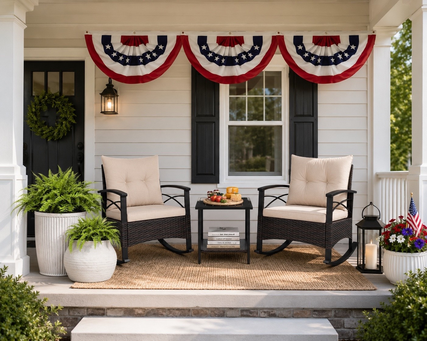 Festive and patriotic front porch

#LTKHome #LTKSeasonal