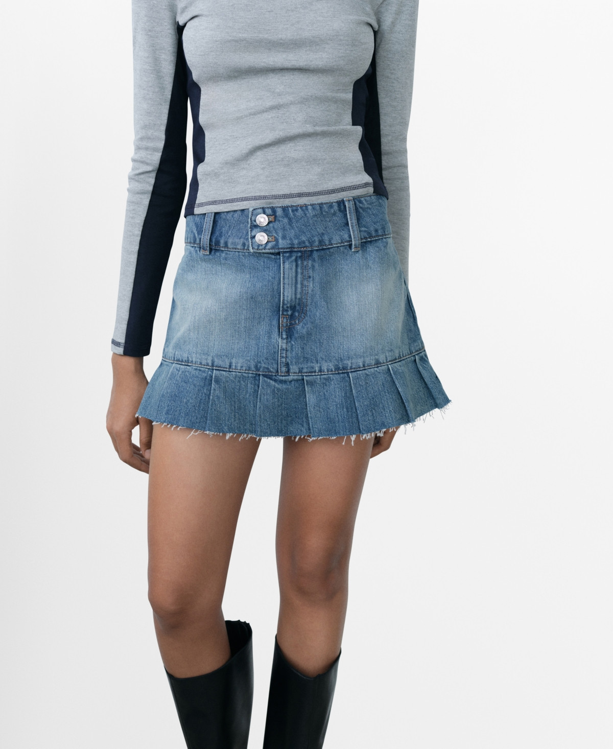 Mango Women's Denim Mini Skirt - Blue | Macy's