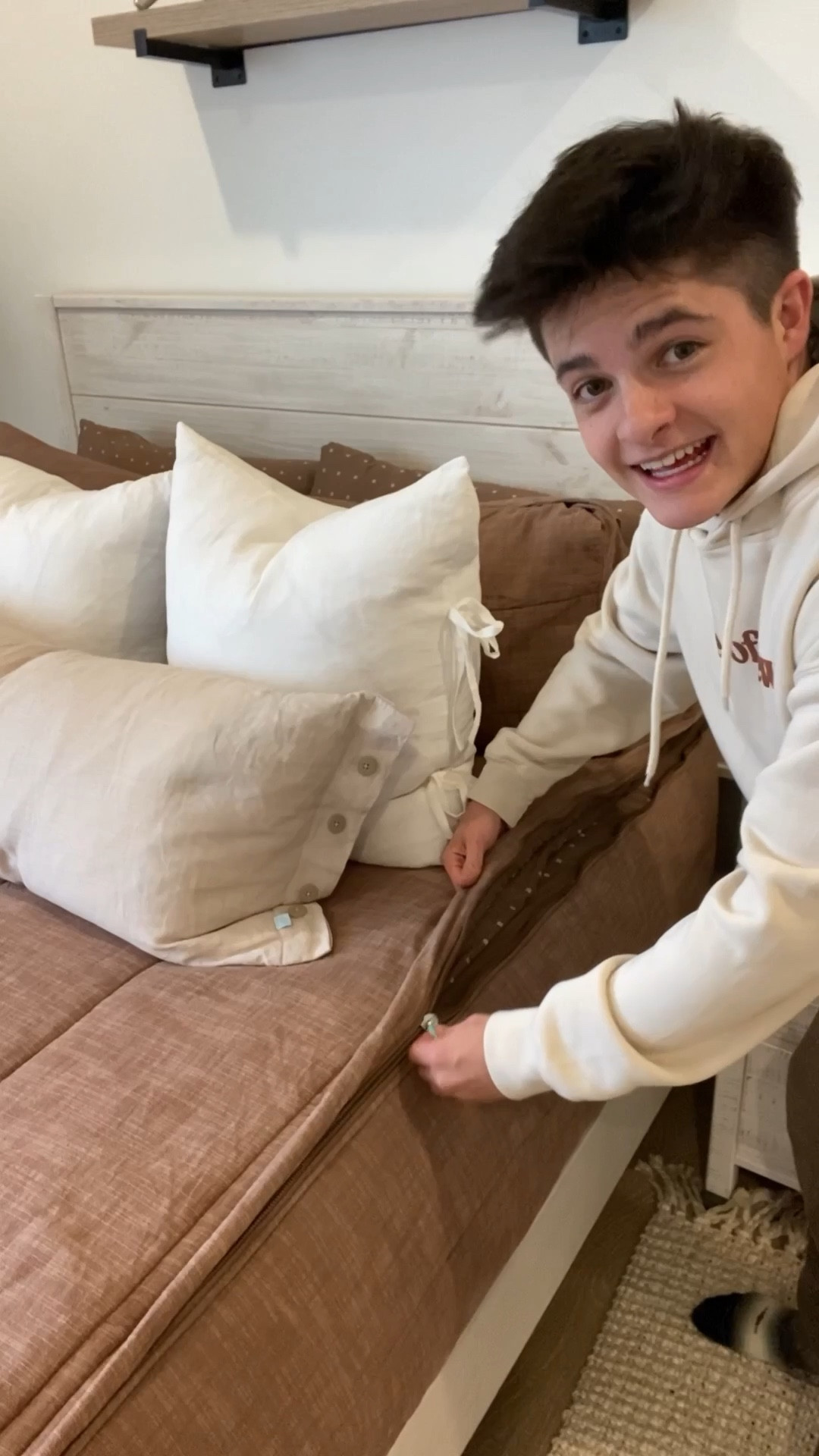 The viral zipper bedding! Introducing Beddy’s! 😴  Beddys zipper bedding simplifies bed-making with its easy-to-use design, ensuring a hassle-free routine for a smoother start and a cozier sleep. Unzip, tuck in, and enjoy the convenience for a better night's rest. 

#LTKVideo #LTKhome #LTKMostLoved