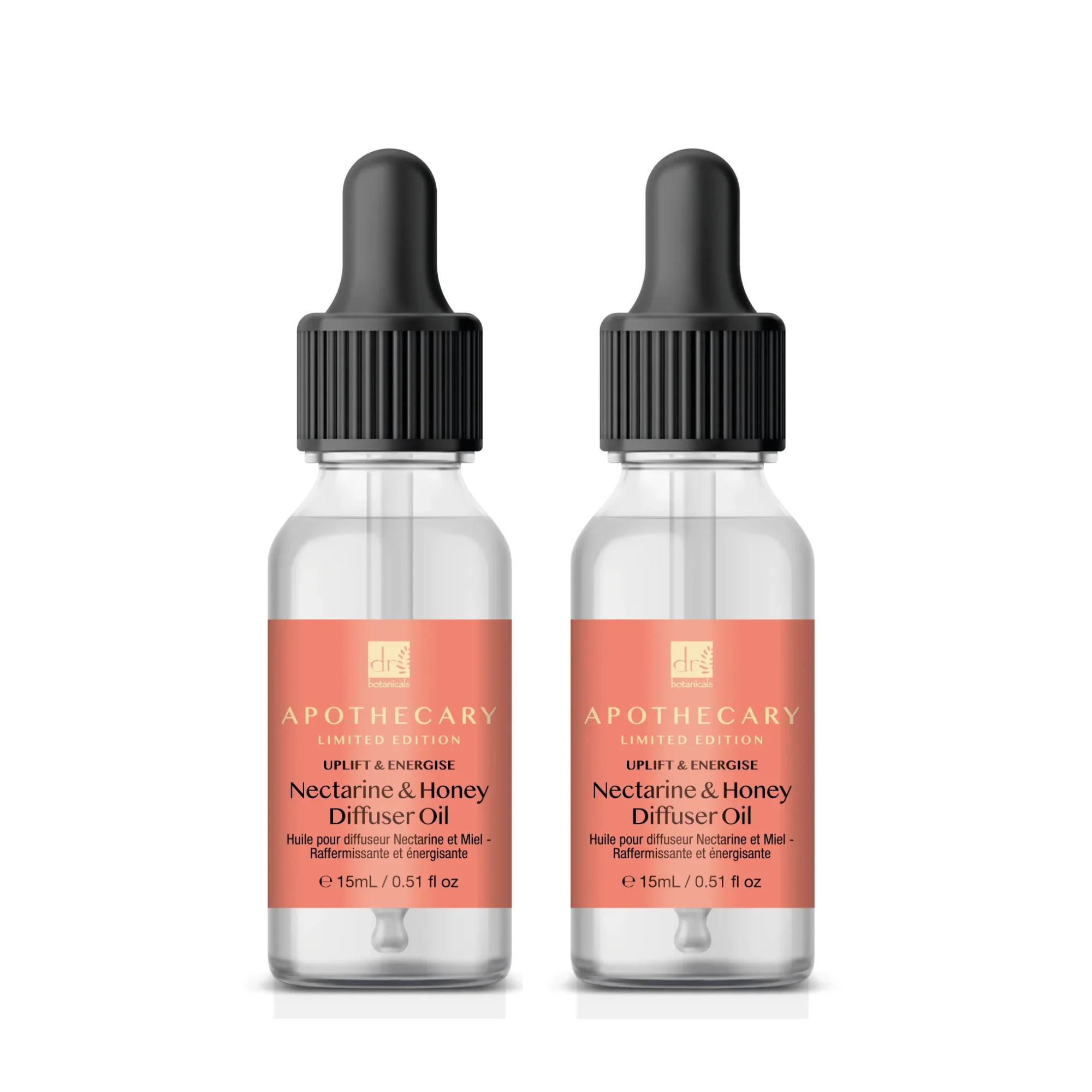 Uplift & Energise Nectarine & Honey Diffuser Oil 15ml Twin Value Savings Pack | Shop Simon