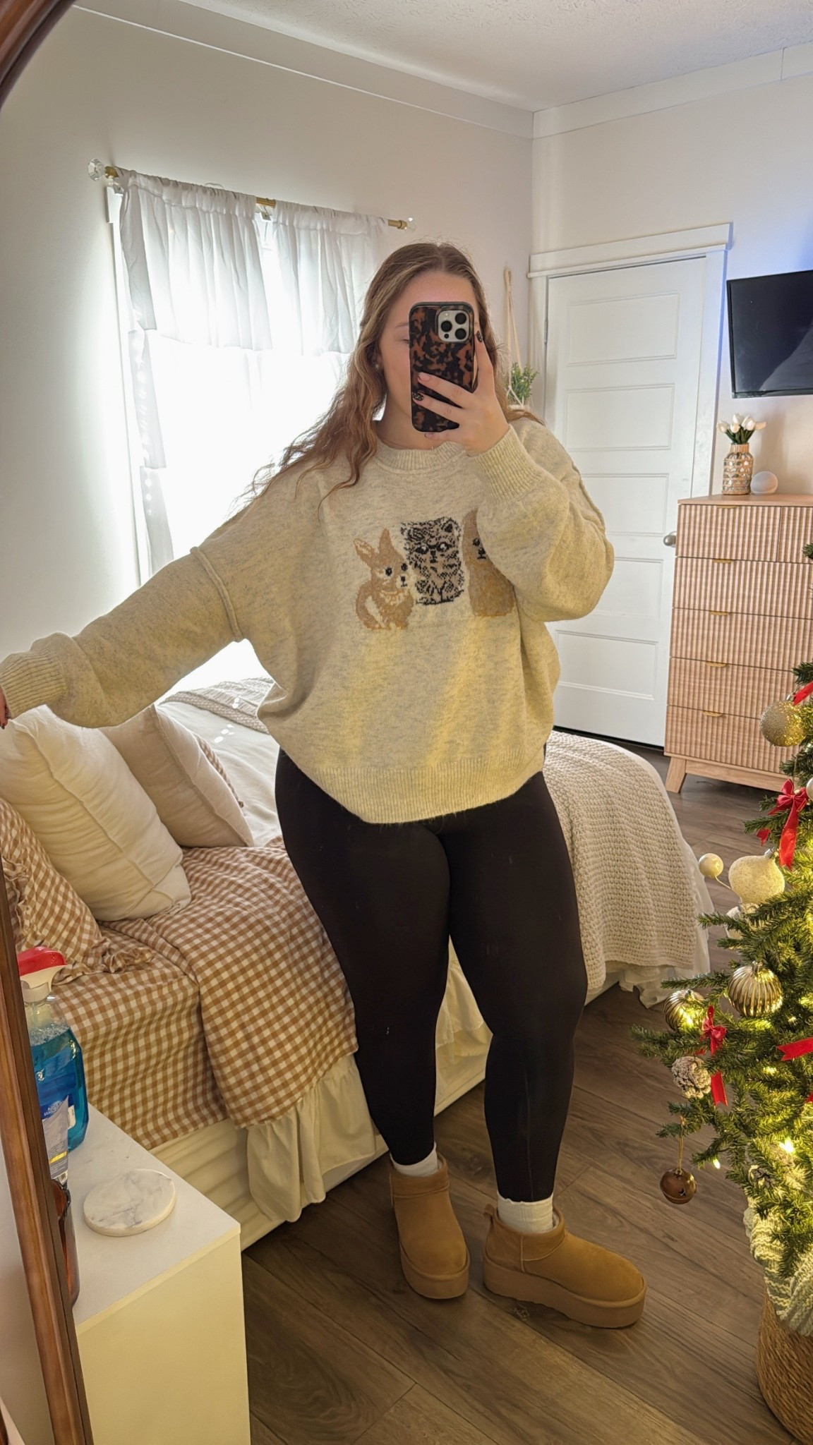 OOTD for class🩺🧸🤎
*sweater no longer available so i linked similar*

WEARING SIZES:
sweater: L
leggings: L Long
uggs: 8 



 

#LTKSeasonal #LTKMidsize #LTKootd