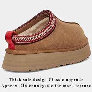 INPAKSA Women's Slippers Platform Mini Boots Short Ankle Boot Fur Fleece Lined Sneakers House sli... | Amazon (US)