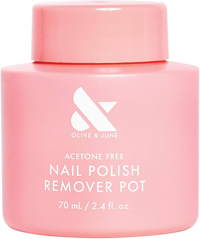 Olive & June Polish Remover Pot | Acetone-Free Nail Polish Remover with Sponge Lid for Mani + Ped... | Amazon (US)