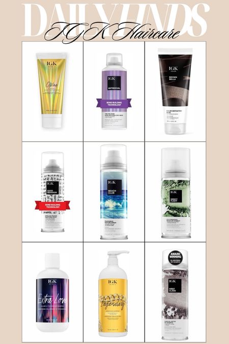 Check out these bestselling haircare products from IGK! Scroll down to shop! Xo! 

#LTKFindsUnder50 #LTKStyleTip #LTKBeauty
