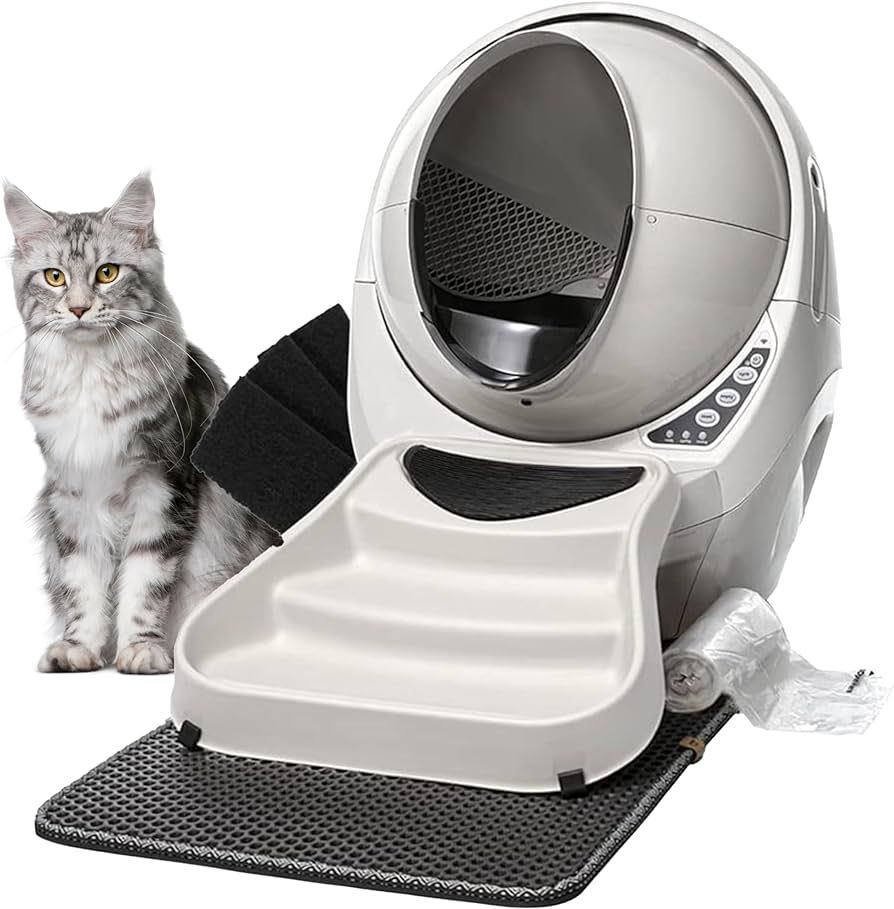 Litter-Robot 3 Core Bundle by Whisker (Beige) - Self-Cleaning Cat Litter Box, Includes Litter-Rob... | Amazon (US)