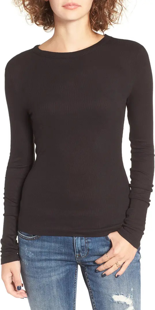 Ribbed Long Sleeve Tee | Nordstrom