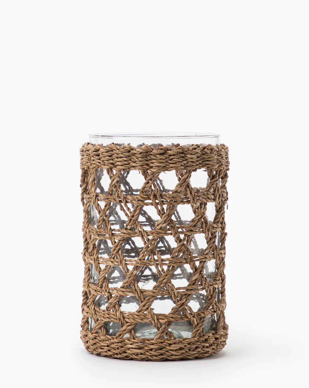 Seagrass Wrapped Glass Vase | McGee & Co.