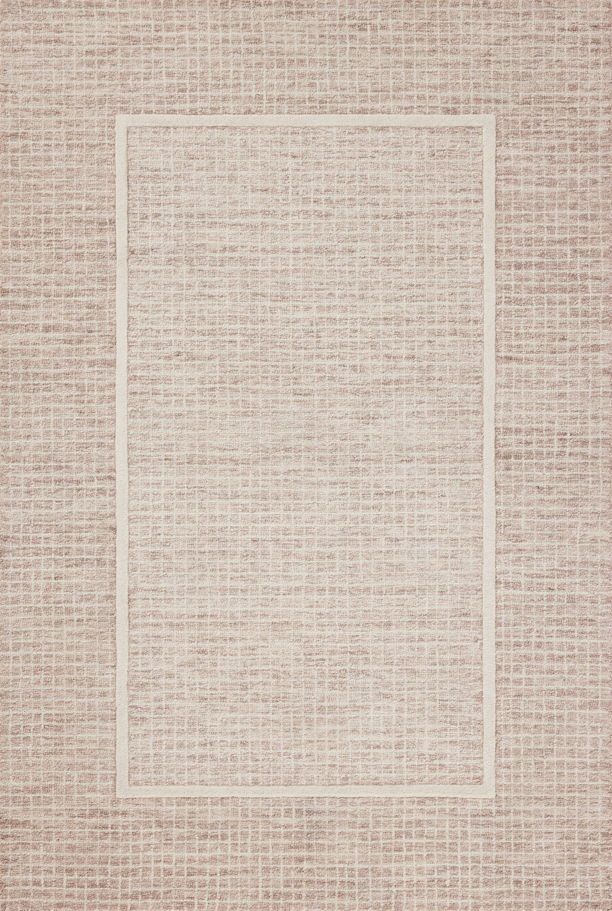 Chris Loves Julia x Loloi Briggs 2 x 10 (ft) Tufted Wool Blush / Ivory Rectangular Indoor Geometric Persian Spot Clean Only Pet Friendly Runner rug | Lowe's