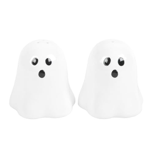 Spooky Ghost Salt & Pepper Shakers: Charming Halloween Table Decor | Durable Construction | Versatile Use | Great for Halloween Lovers | Amazon (US)