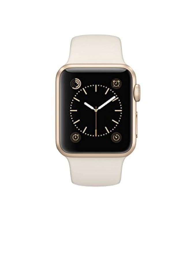 Apple Watch Sport 38mm Gold Aluminum Case with Antique White Sport Band | Amazon (US)