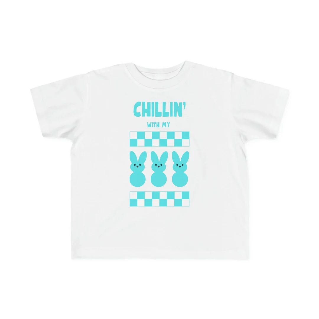 Chillin' With My Peeps Toddler Tee - Etsy | Etsy (US)