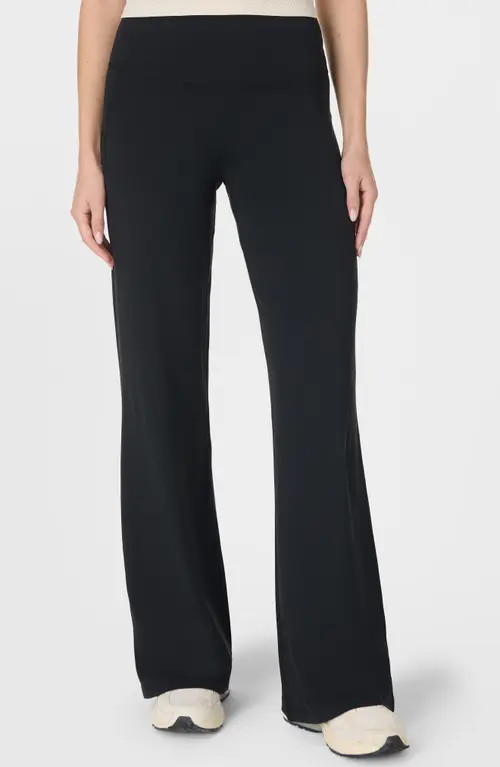 Sweaty Betty All Day Wide Leg Pants in Black at Nordstrom, Size Large | Nordstrom