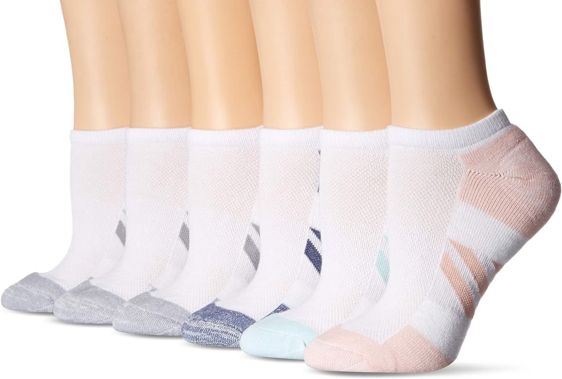 Amazon Essentials Women's 6-Pack Performance Cotton Cushioned Athletic No-Show Socks | Amazon (US)
